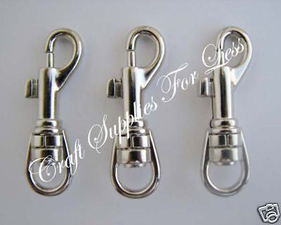10 Swivel Snap Hook Clips for Key Fob Hardware Chains – i Craft for Less