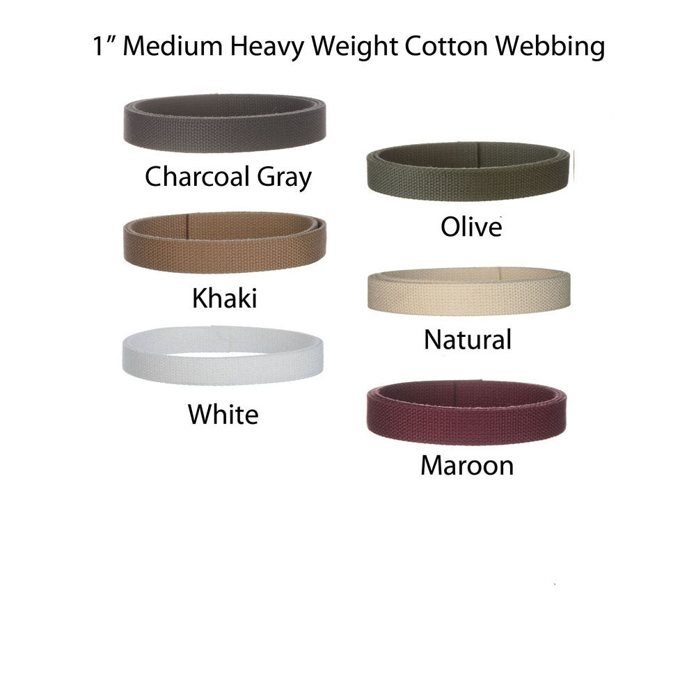 Cotton Webbing, 1 inch - Cheeptrims