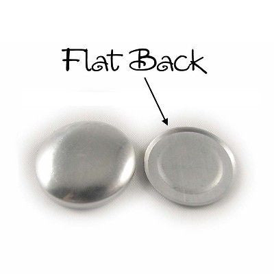 Cover Covered Buttons Size 30 (3/4" - 19mm) FLAT BACKS - Choose Quantity