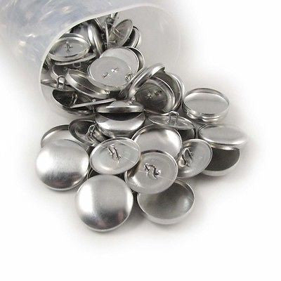 Cover Covered Buttons Size 45 (1 1/8" - 28mm) WIRE BACKS - Choose Quantity