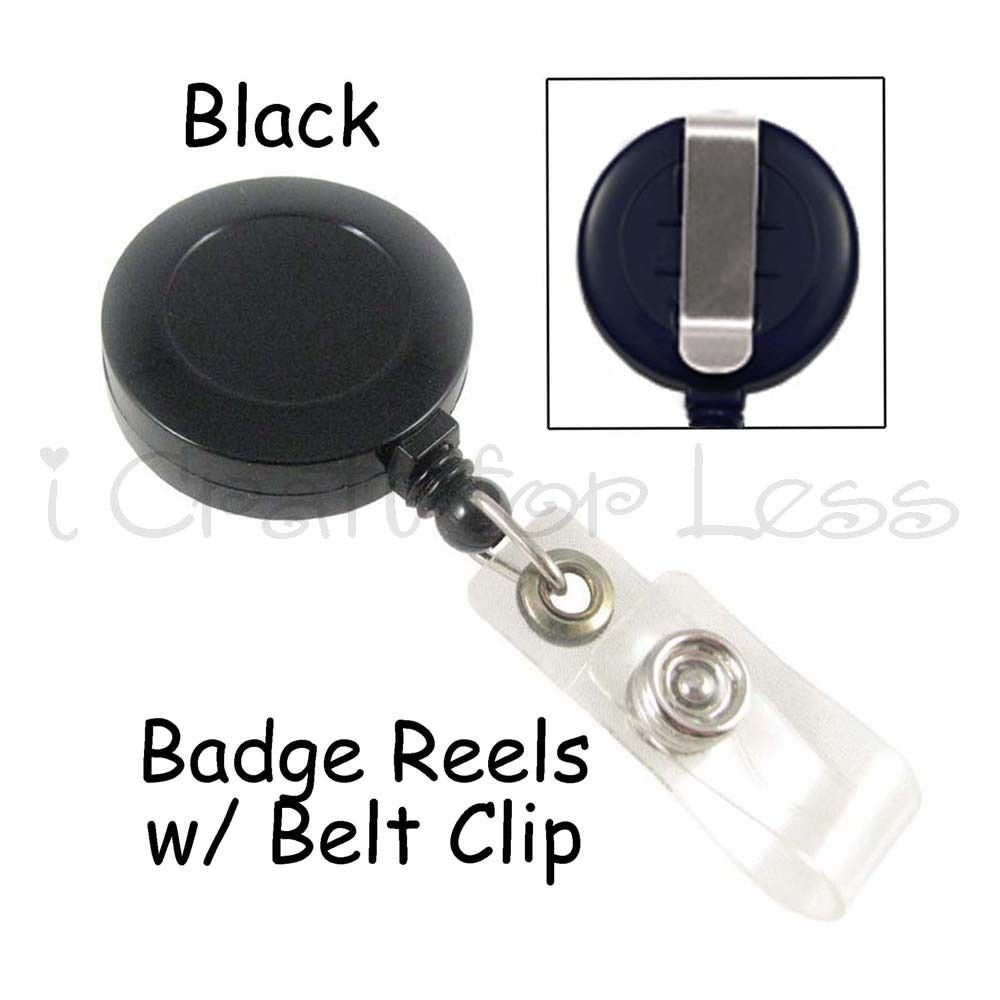 Badge Reel Lanyard with Belt / Slide Clip & Plastic Strap – i Craft for Less