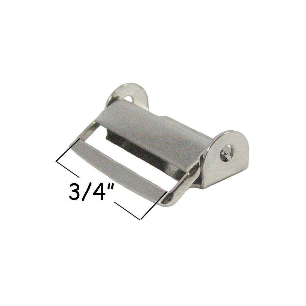3/4 Sew-On Metal Suspender Clips Without Plastic PVC Teeth: Nickel Color 