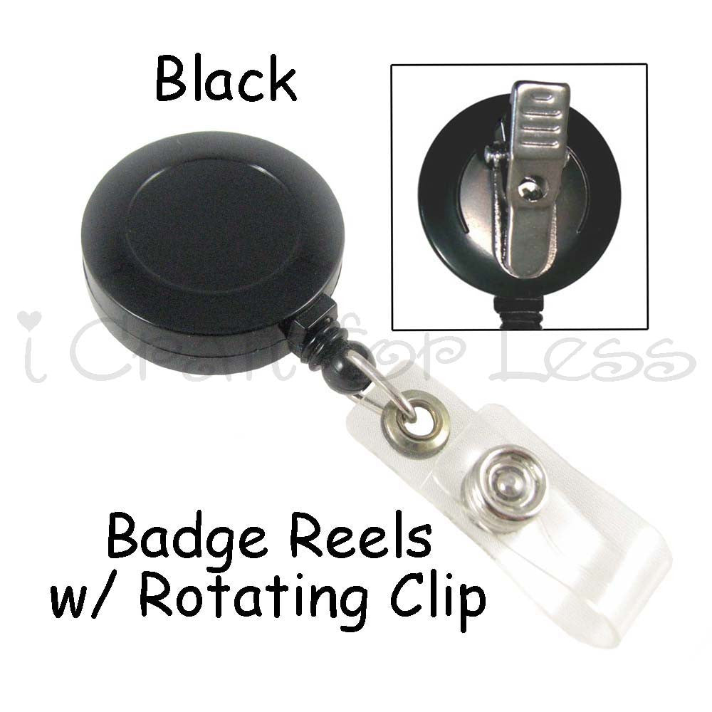 Badge Reel Lanyard with Rotating Clip & Plastic Strap – i Craft for Less