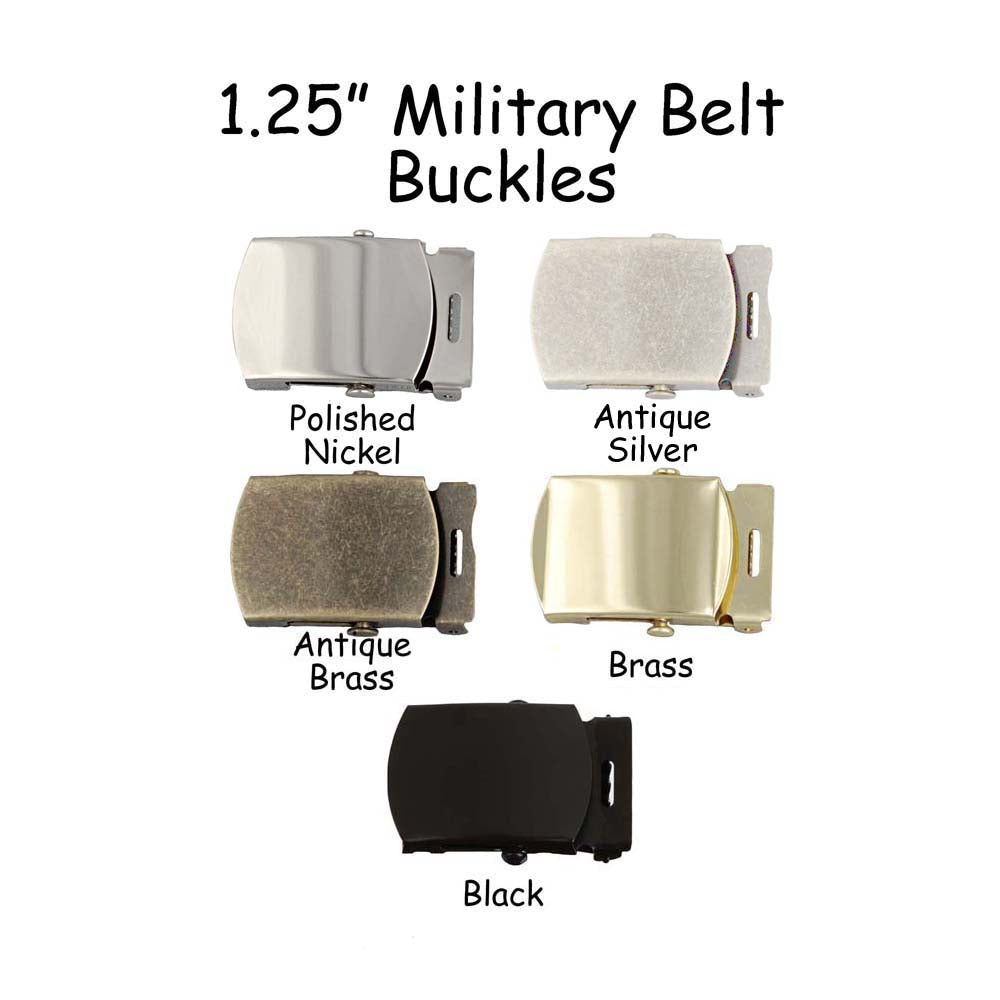 Antique Nickel Buckle - 1.25 - Hanks Belts