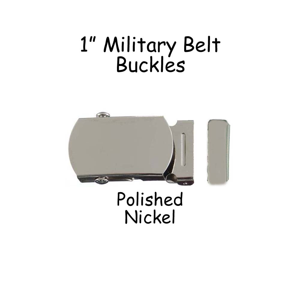 5 Military Belt Buckle and End Tip 1.25 Inch 32 Mm SEE 