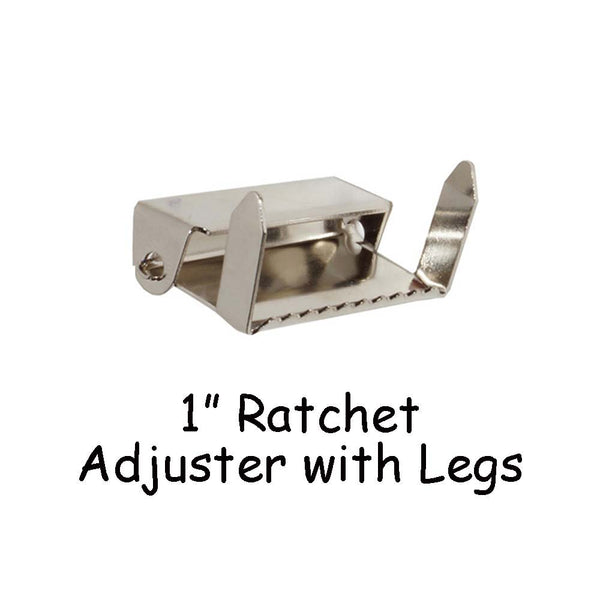 Ratchet Adjusters with Legs / Adjustable Suspender Slides