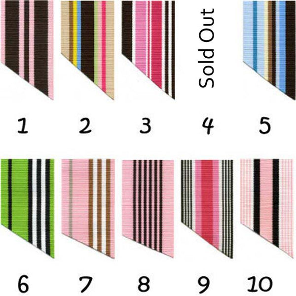 7/8 Inch Preppy Stripe Ribbon β i Craft for Less