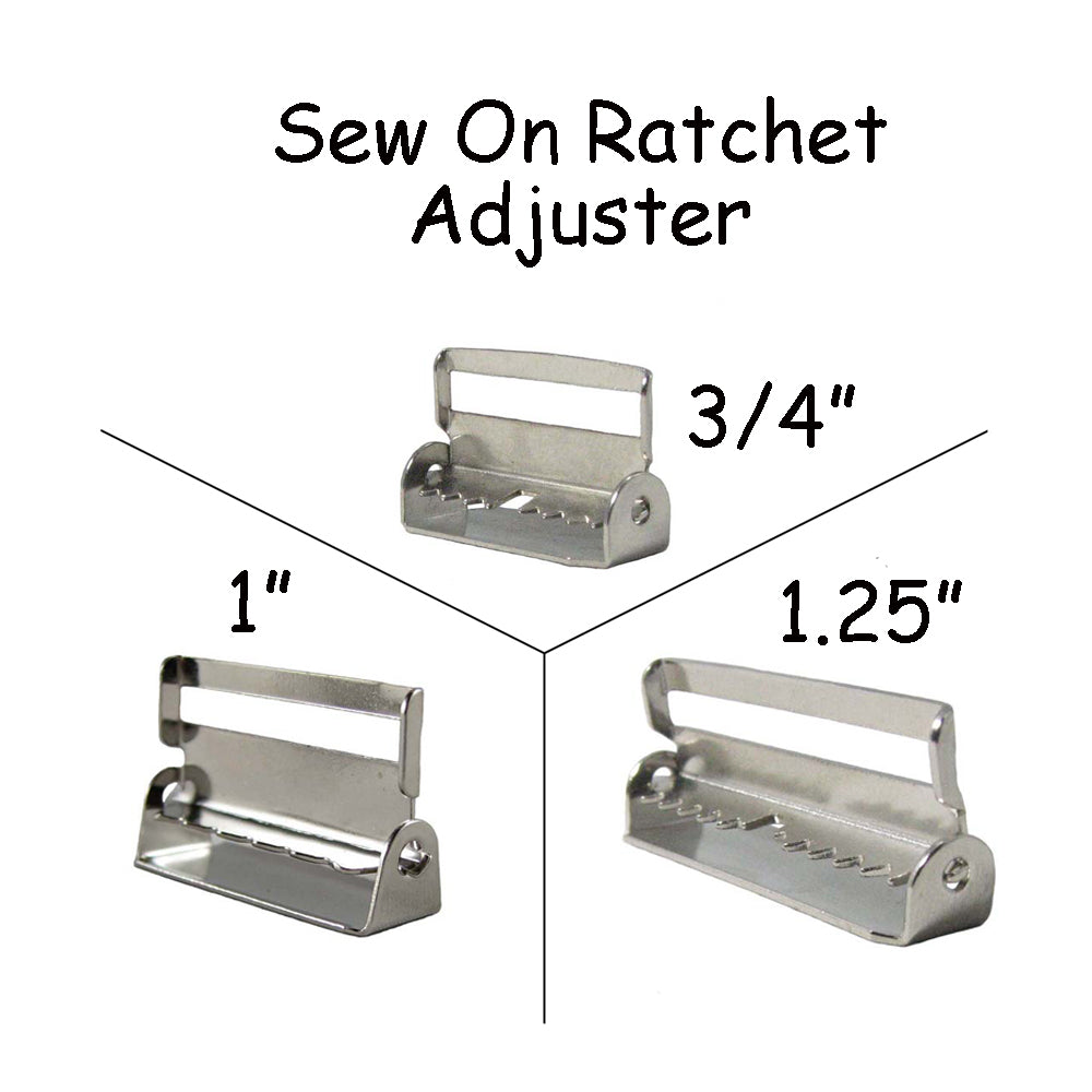 Sew On Ratchet Adjusters with Teeth / Adjustable Suspender Slides – i Craft  for Less