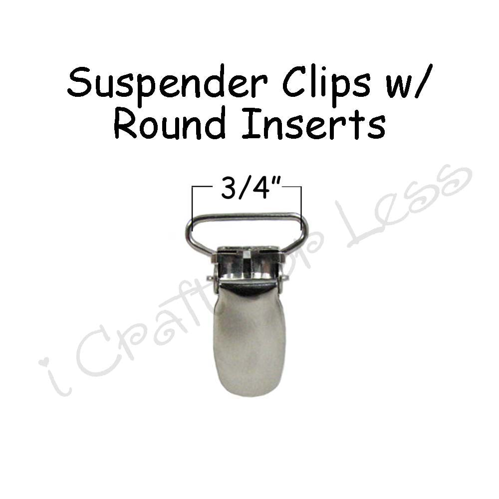 3/4 Strap Metal Suspender Clip with Plastic Teeth